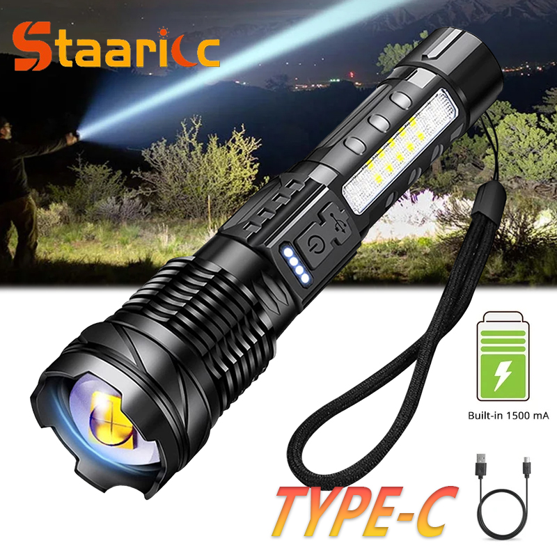 Outdoor Camping Glamping - Powerful XHP50 LED Flashlight Waterproof 18650
