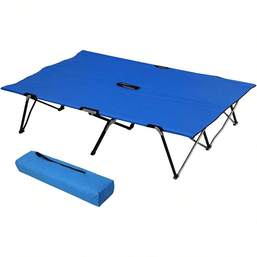 Outdoor Camping Cot - 2 Person Folding Camping Cot For