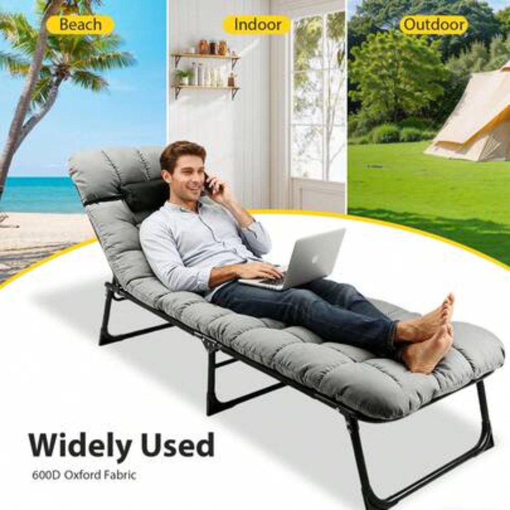 Heavy Duty Folding Camping Cot - огляд і ціна Outdoor Camping Cot
