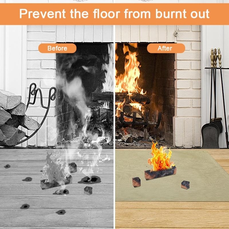 Camping Fireproof Mat Heat Res - огляд і ціна Outdoor Camping Fire Pit