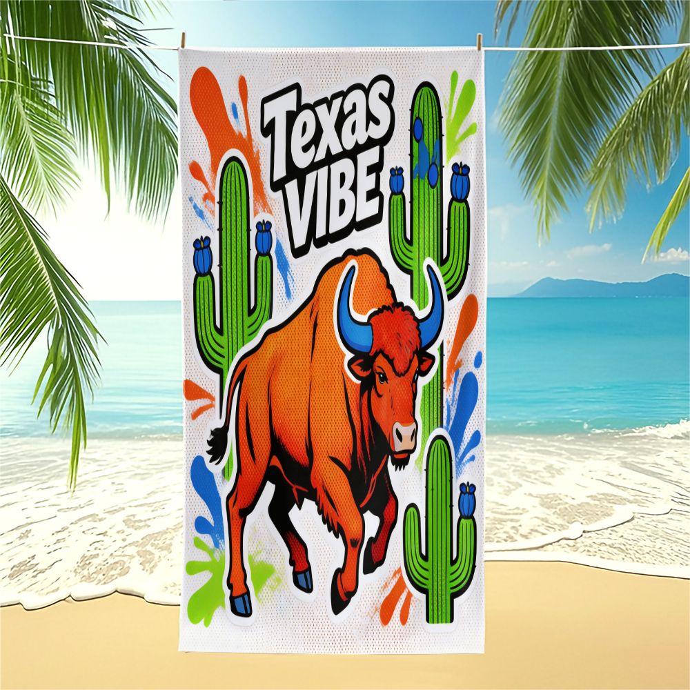 Texas Vibe Pop Art Bull Print  - огляд і ціна Outdoor Camping In Texas