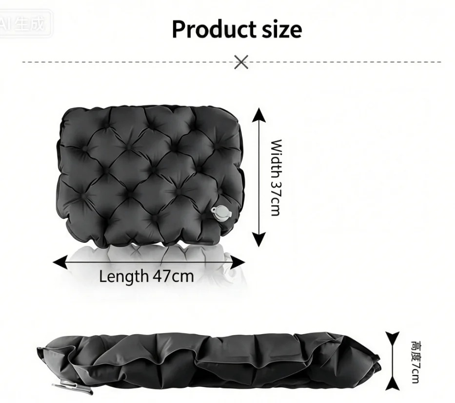 Portable Inflatable Seat Cushi - огляд і ціна Outdoor Camping Rug Waterproof