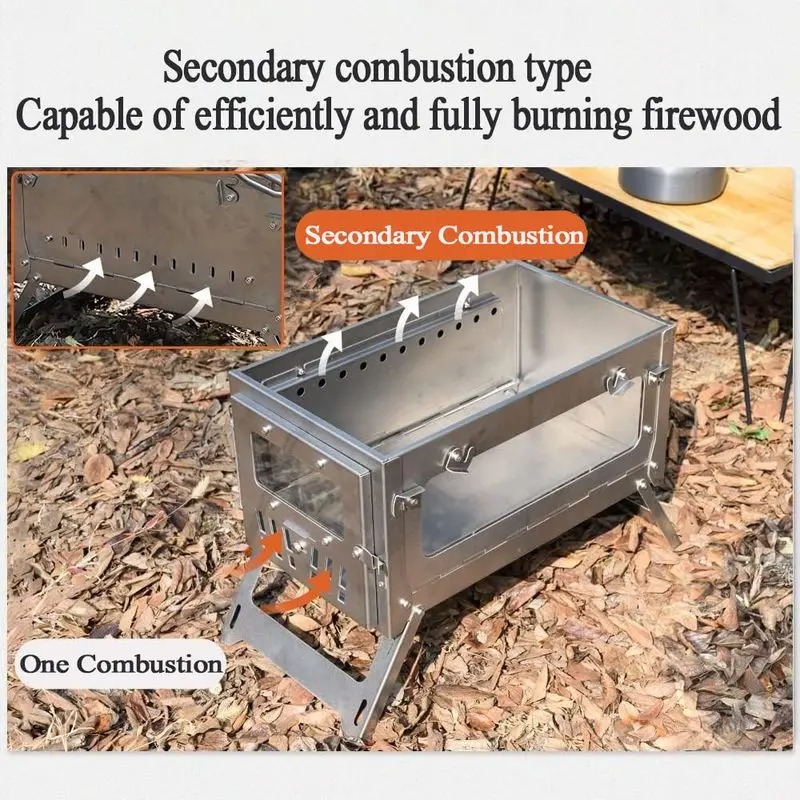 430 Stainless Steel Portable T - огляд і ціна Outdoor Camping Fire Pit