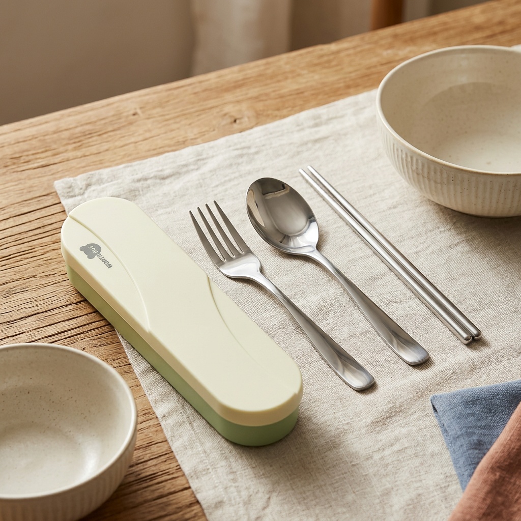 Portable Cutlery Set Stainless - огляд і ціна Outdoor Camping Utensils