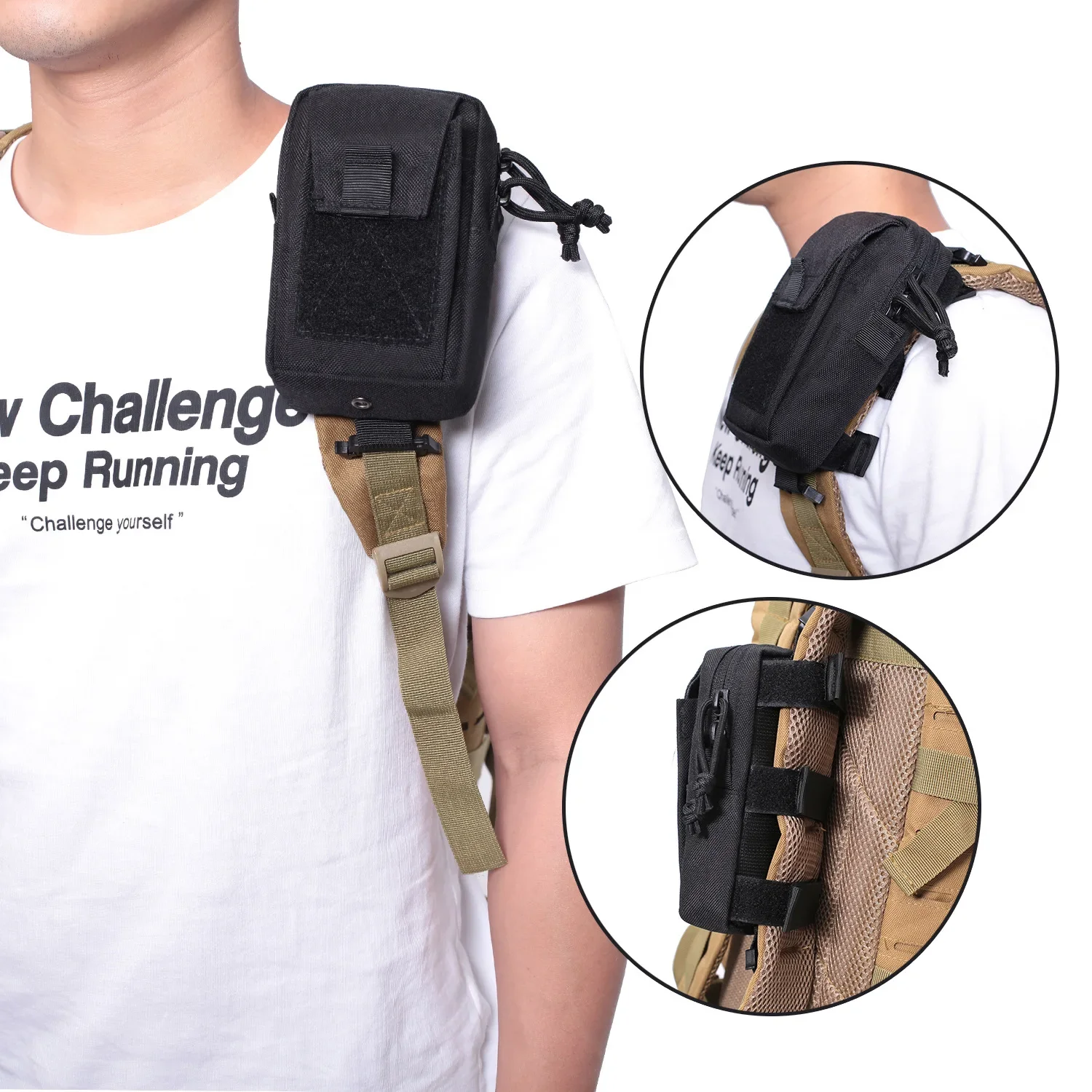 Molle Backpack Strap Phone Hol - огляд і ціна Outdoor Camping Stores