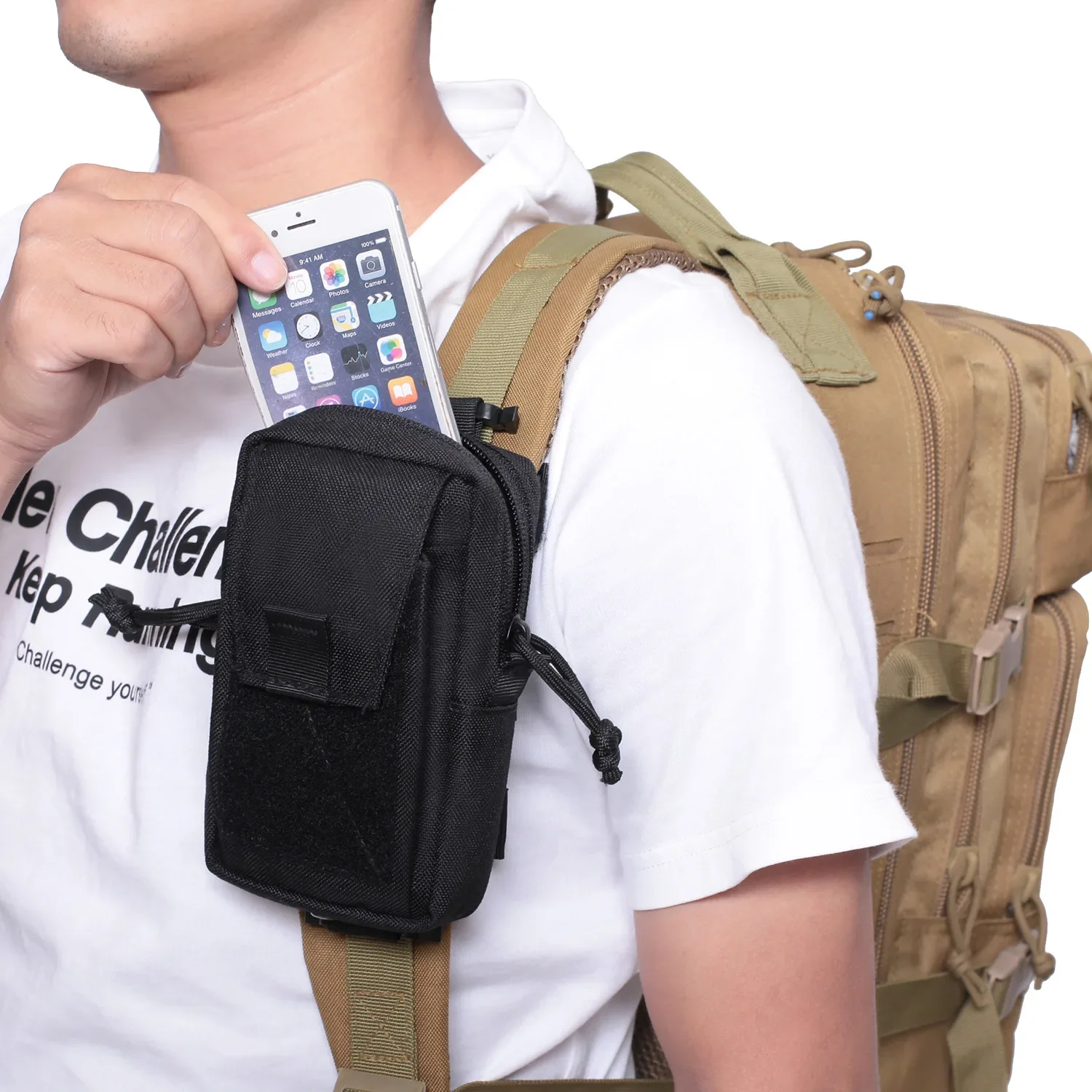 Molle Backpack Strap Phone Hol - огляд і ціна Outdoor Camping Stores