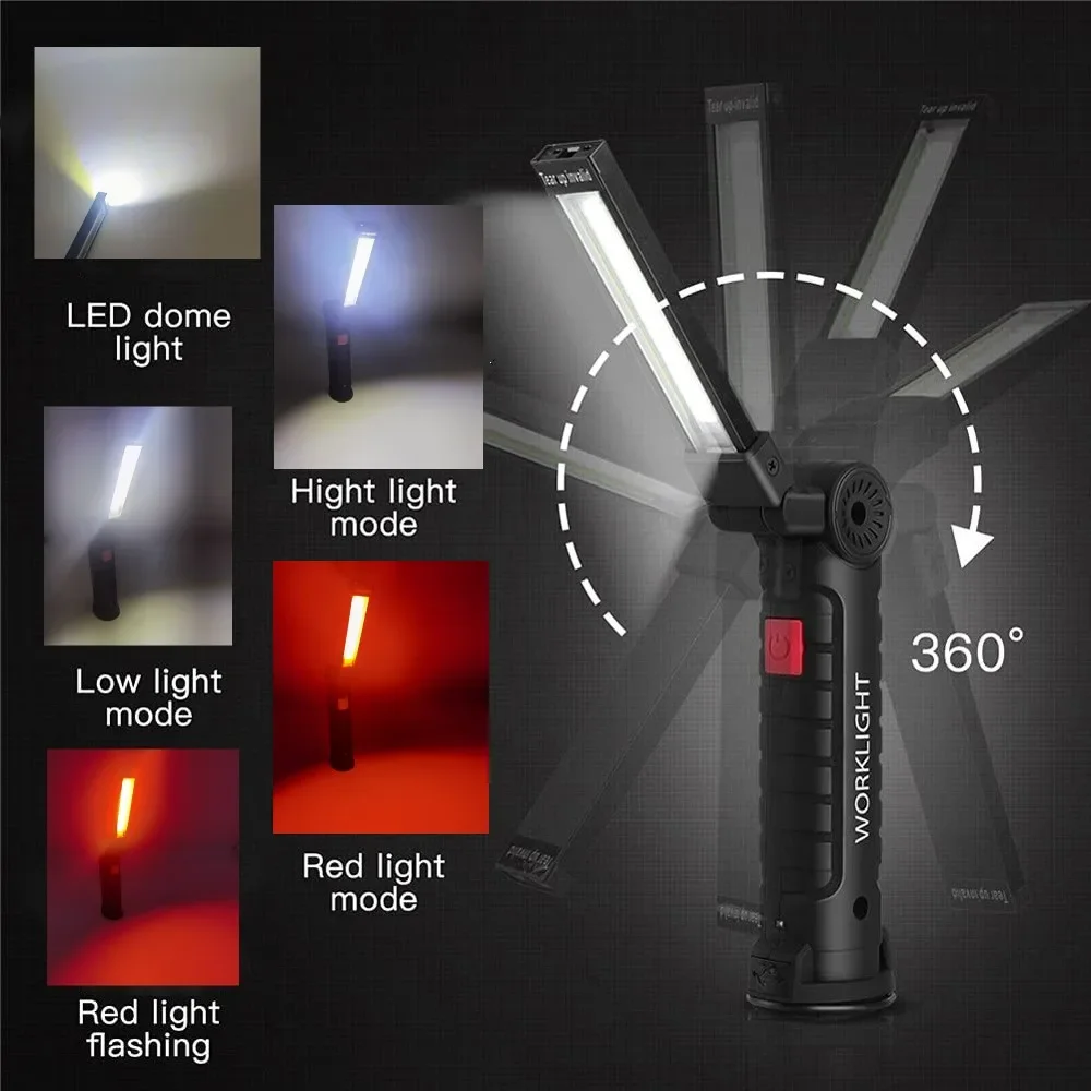 Portable COB LED Flashlight US - огляд і ціна Outdoor Camping Glamping