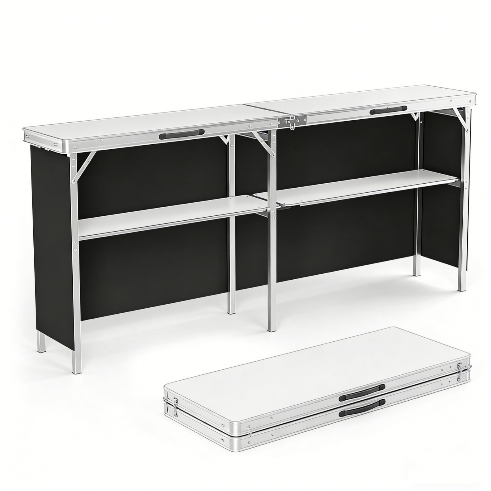 Aluminum Alloy Outdoor Folding - огляд і ціна Outdoor Camping Table With Storage