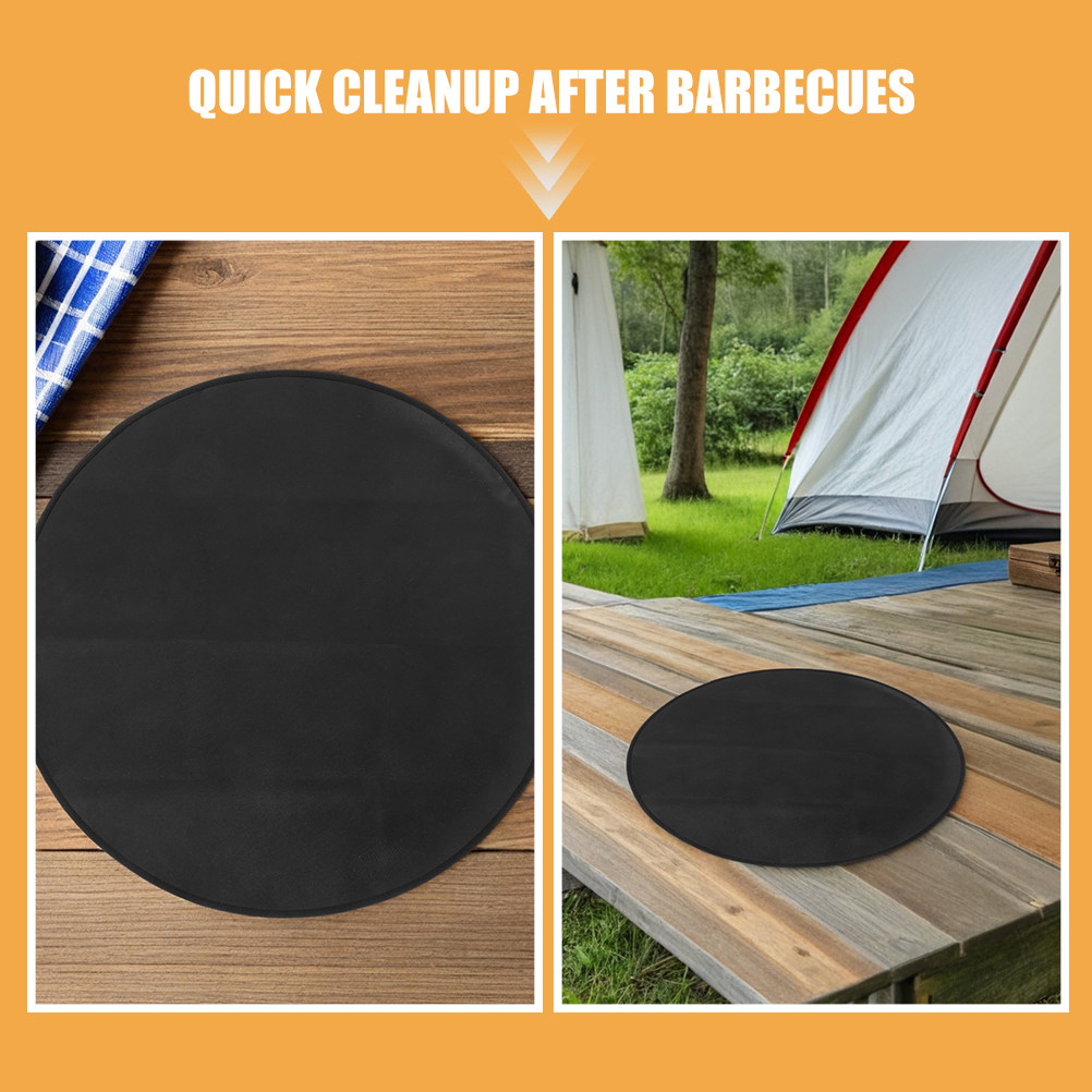 Round Fireproof Bbq Mat 24 Inc - огляд і ціна Outdoor Camping Fire Pit