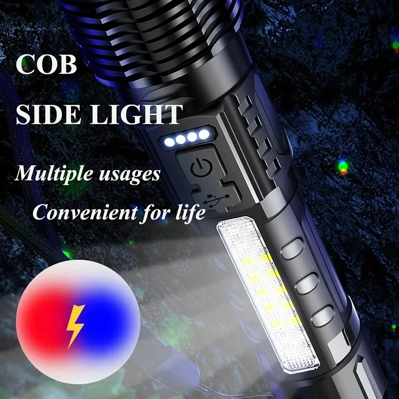 Powerful XHP50 LED Flashlight  - огляд і ціна Outdoor Camping Glamping