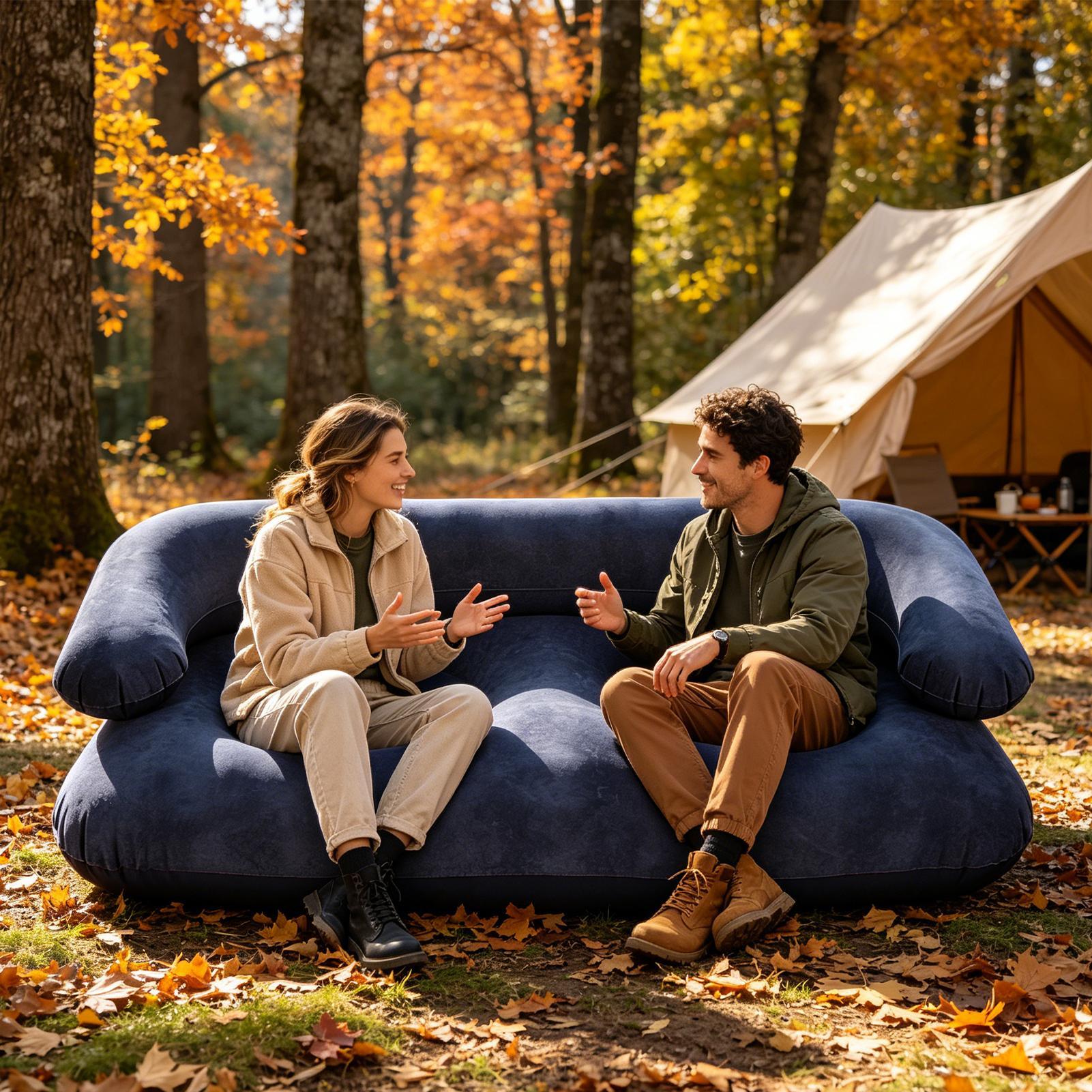 Double Inflatable Air Sofa Two - огляд і ціна Outdoor Camping Couch