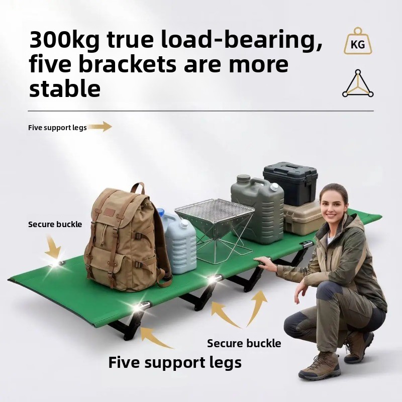`Single Person Folding Nap Cot - огляд і ціна Outdoor Camping Cot