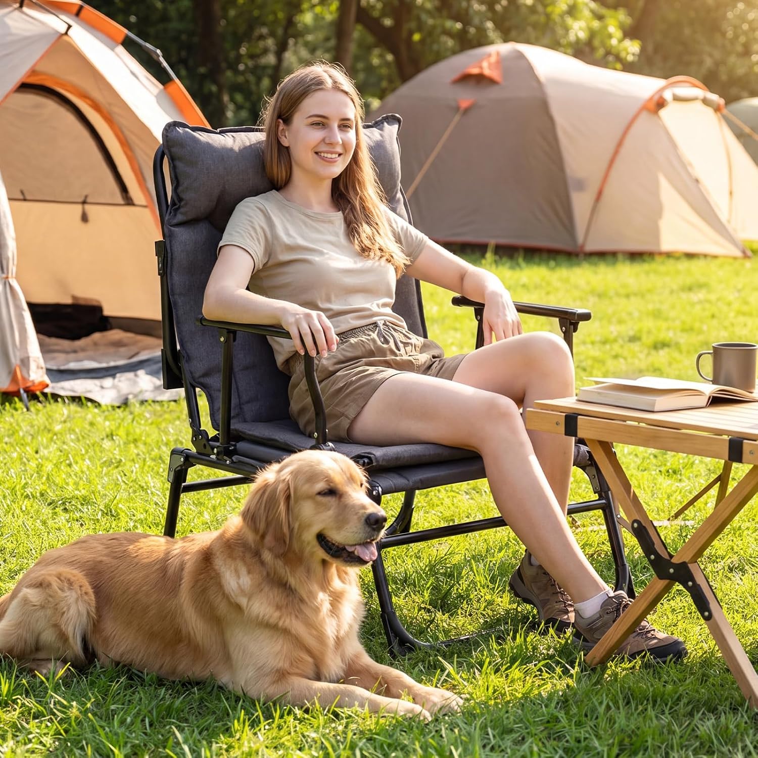 Folding Patio Lounge Chair Set - огляд і ціна Outdoor Camping Cot