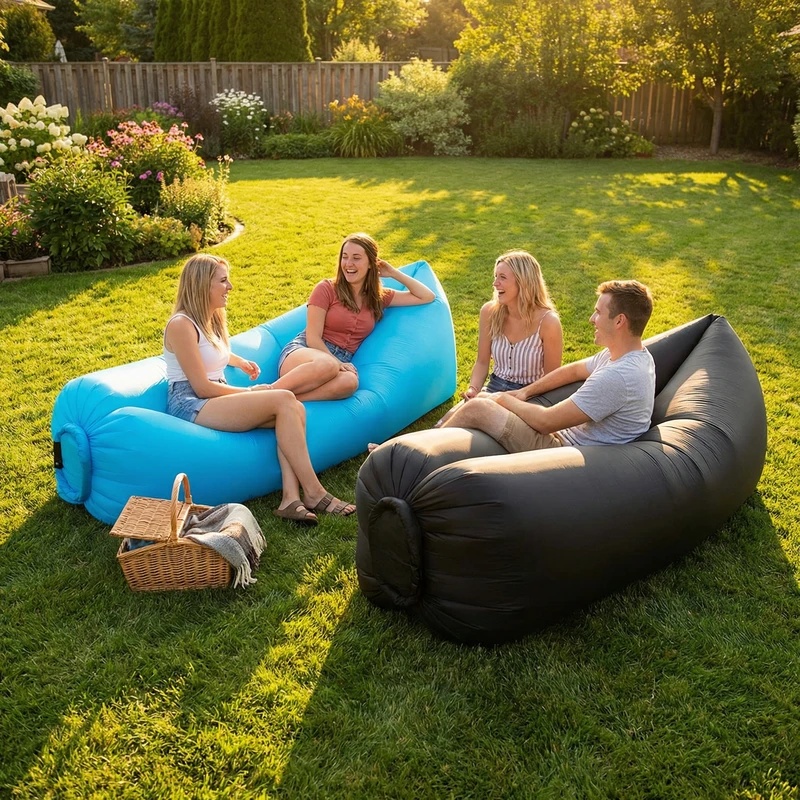 Portable Inflatable Air Sofa,  - огляд і ціна Outdoor Camping Couch