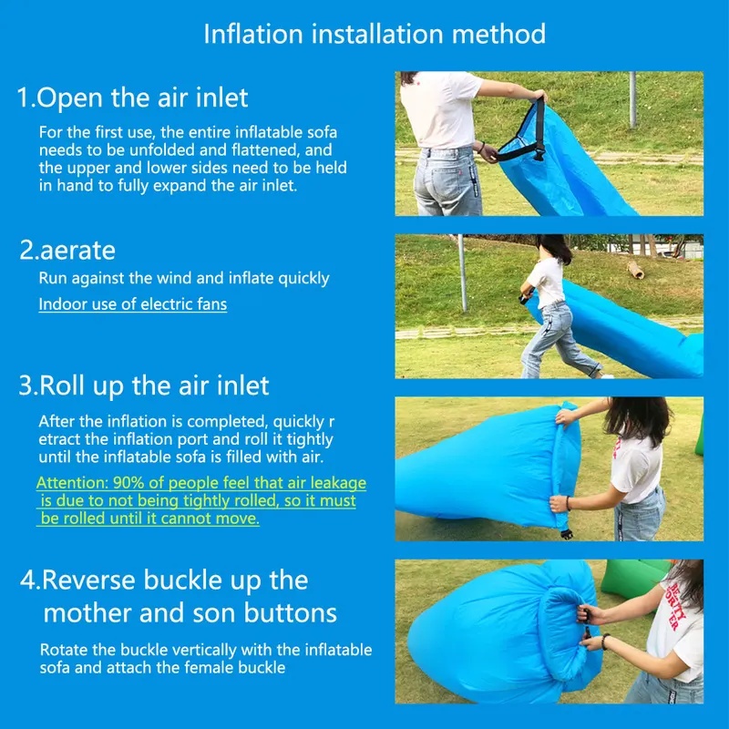 Portable Inflatable Air Sofa,  - огляд і ціна Outdoor Camping Couch