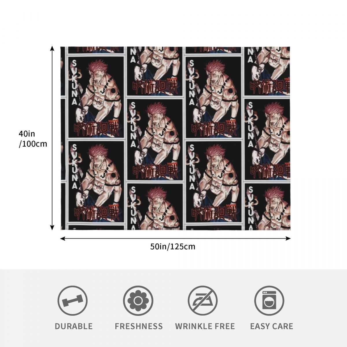 Sukuna , Anime Throw Blanket O - огляд і ціна Outdoor Camping Anime