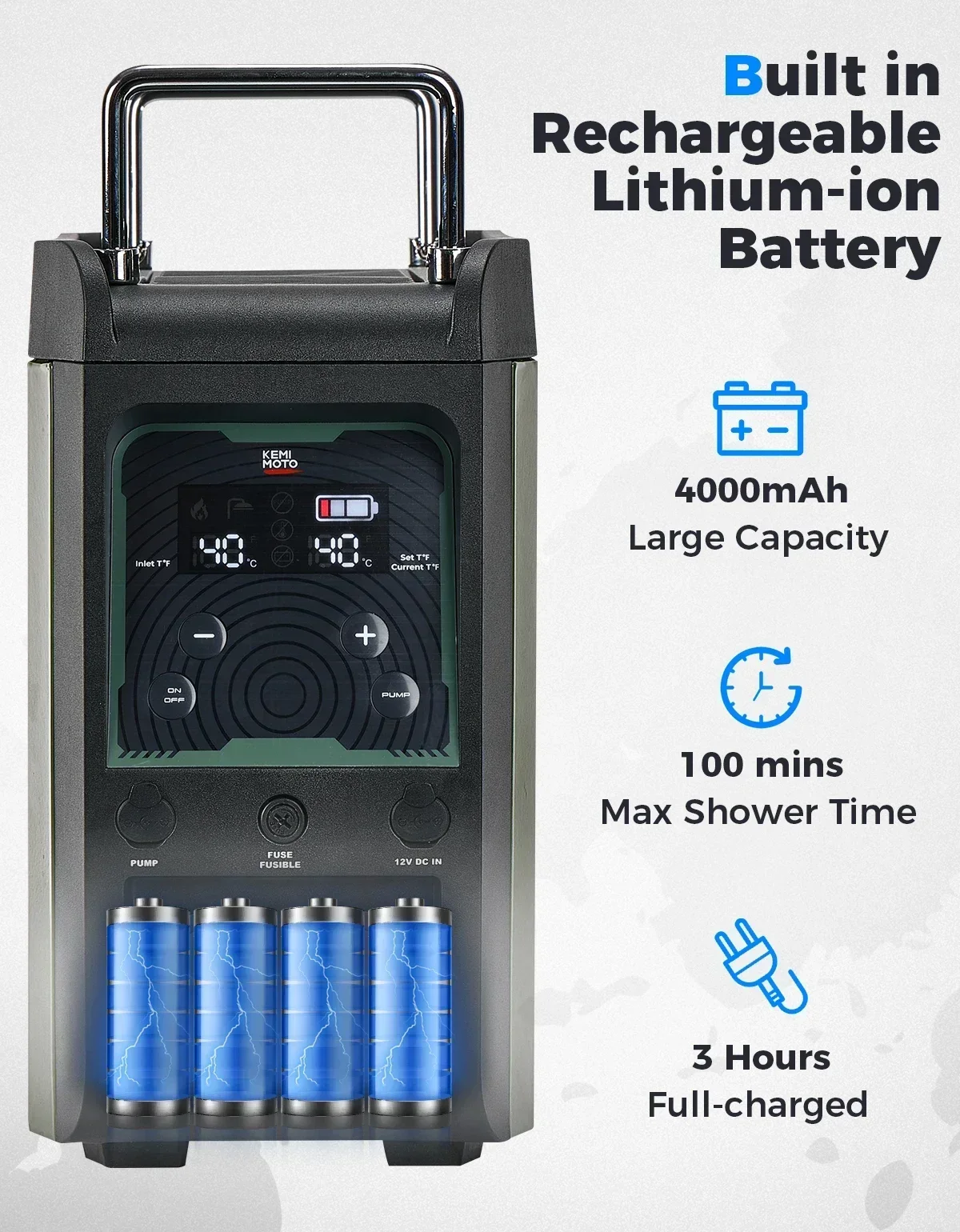 KEMIMOTO Water Heater Portable - огляд і ціна Outdoor Camping Heater