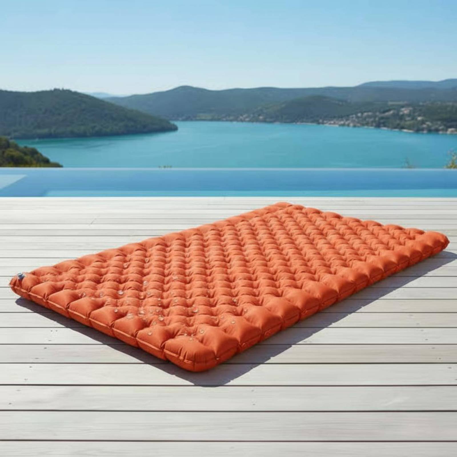 Inflatable Camping Mat Nylon T - огляд і ціна Outdoor Camping Rug Waterproof