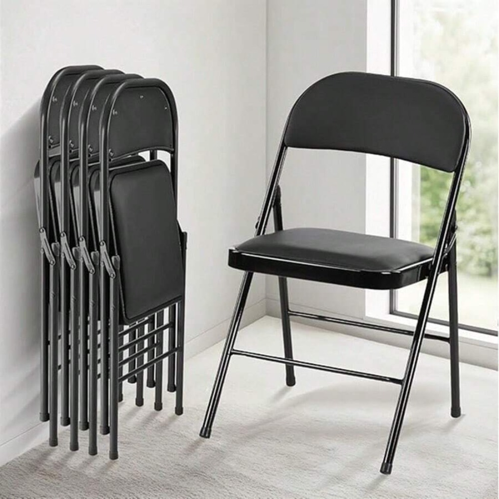 Folding Chair 4 Pack Leather P - огляд і ціна Outdoor Camping Stores