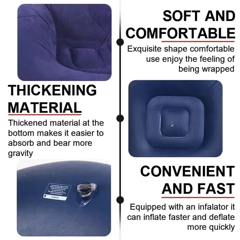 Large Inflatable Lazy Sofa PVC - огляд і ціна Outdoor Camping Couch