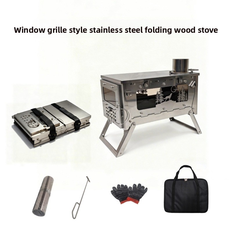 Stainless Steel Foldable Porta - огляд і ціна Outdoor Camping Fire Pit