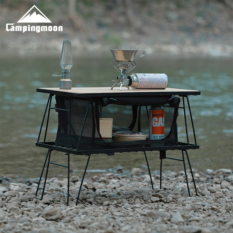 CAMPINGMOON T-230 Portable Mul - огляд і ціна Outdoor Camping Table With Storage