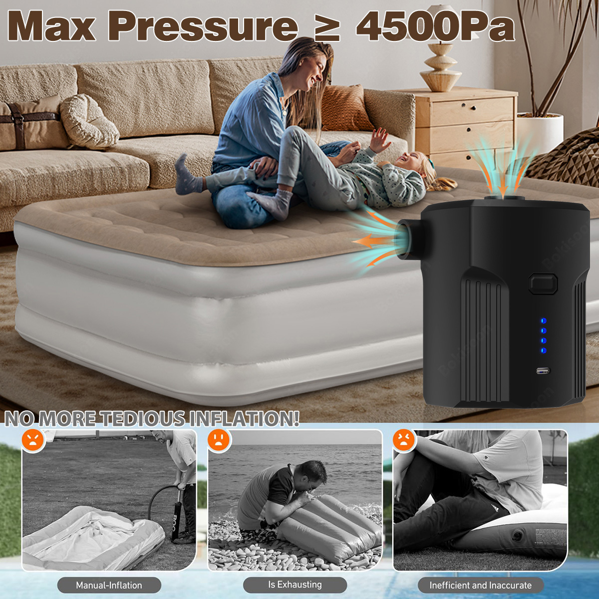 Portable Electric Air Pump for - огляд і ціна Outdoor Camping Cot