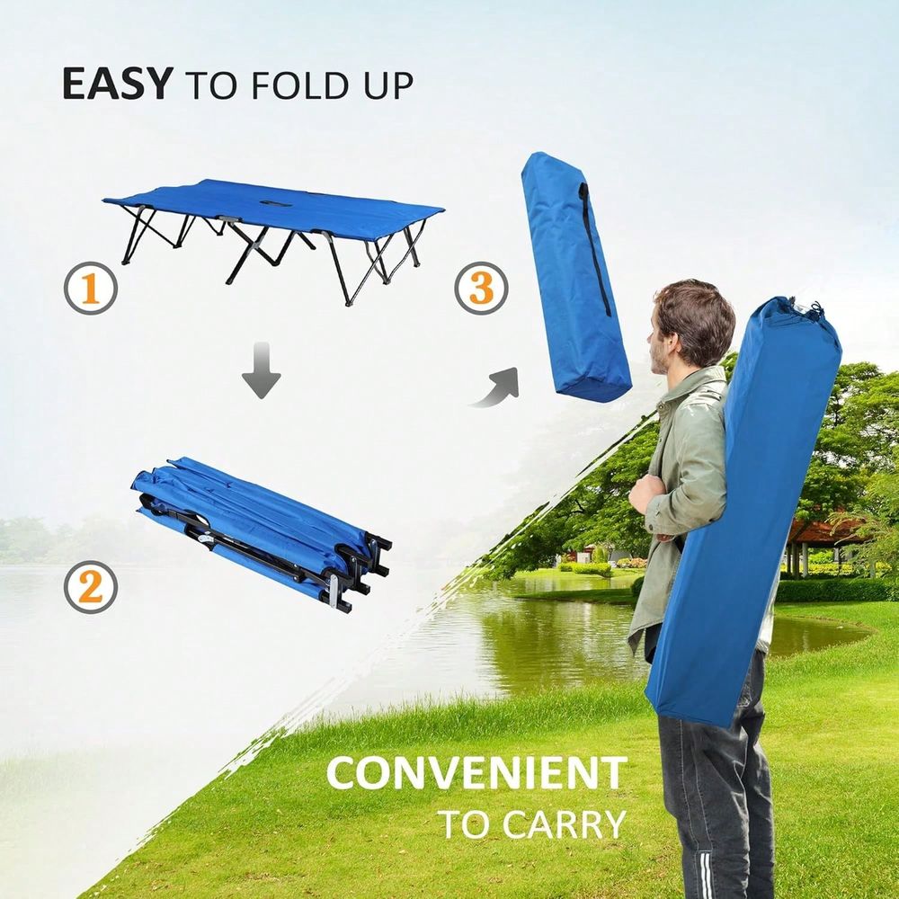 2 Person Folding Camping Cot F - огляд і ціна Outdoor Camping Cot
