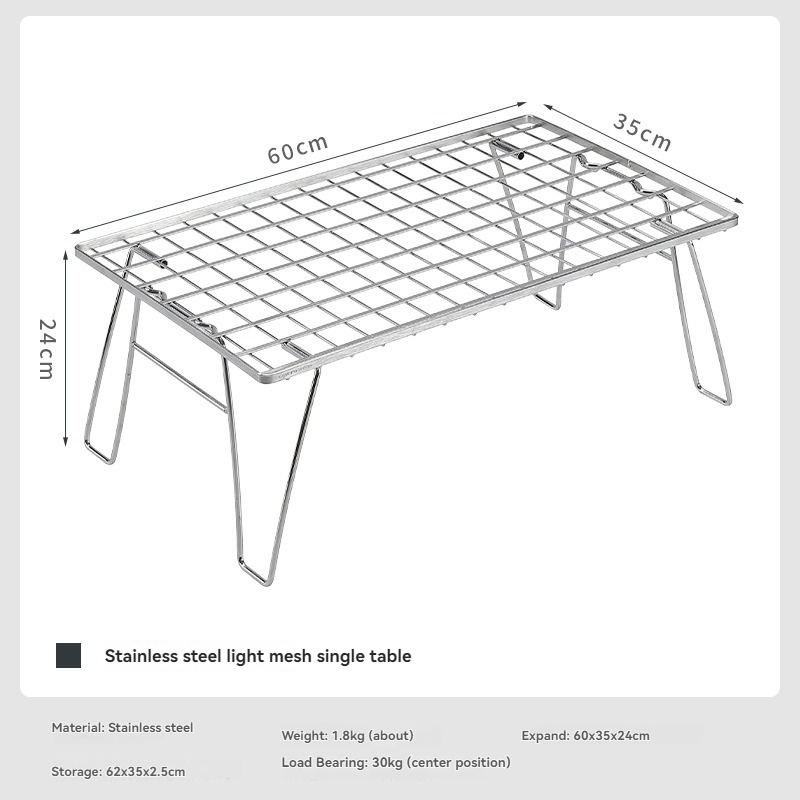 CAMPINGMOON Stainless Steel Li - огляд і ціна Outdoor Camping Table With Storage