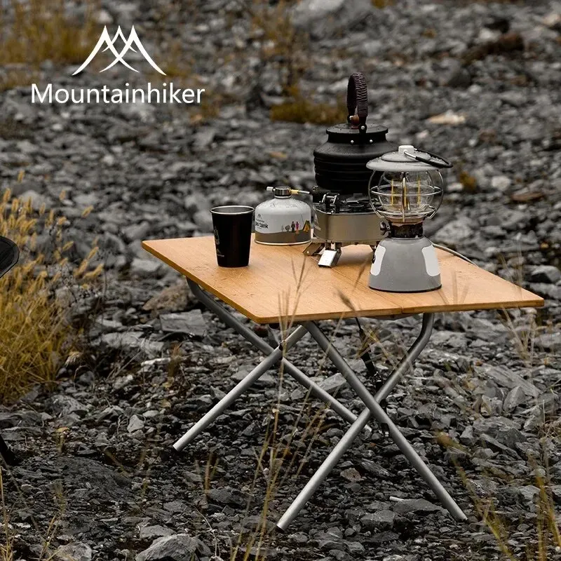 MOUNTAINHIKER 2/3 Bamboo Foldi - огляд і ціна Outdoor Camping Table With Storage